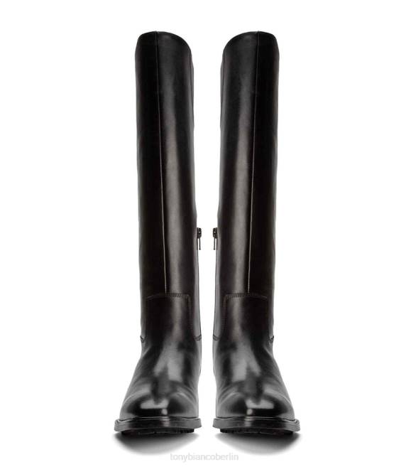 kniehohe Stiefel| de Tony Bianco Frauen Eleanor-Kalbsstiefel schwarze Komo 4624457